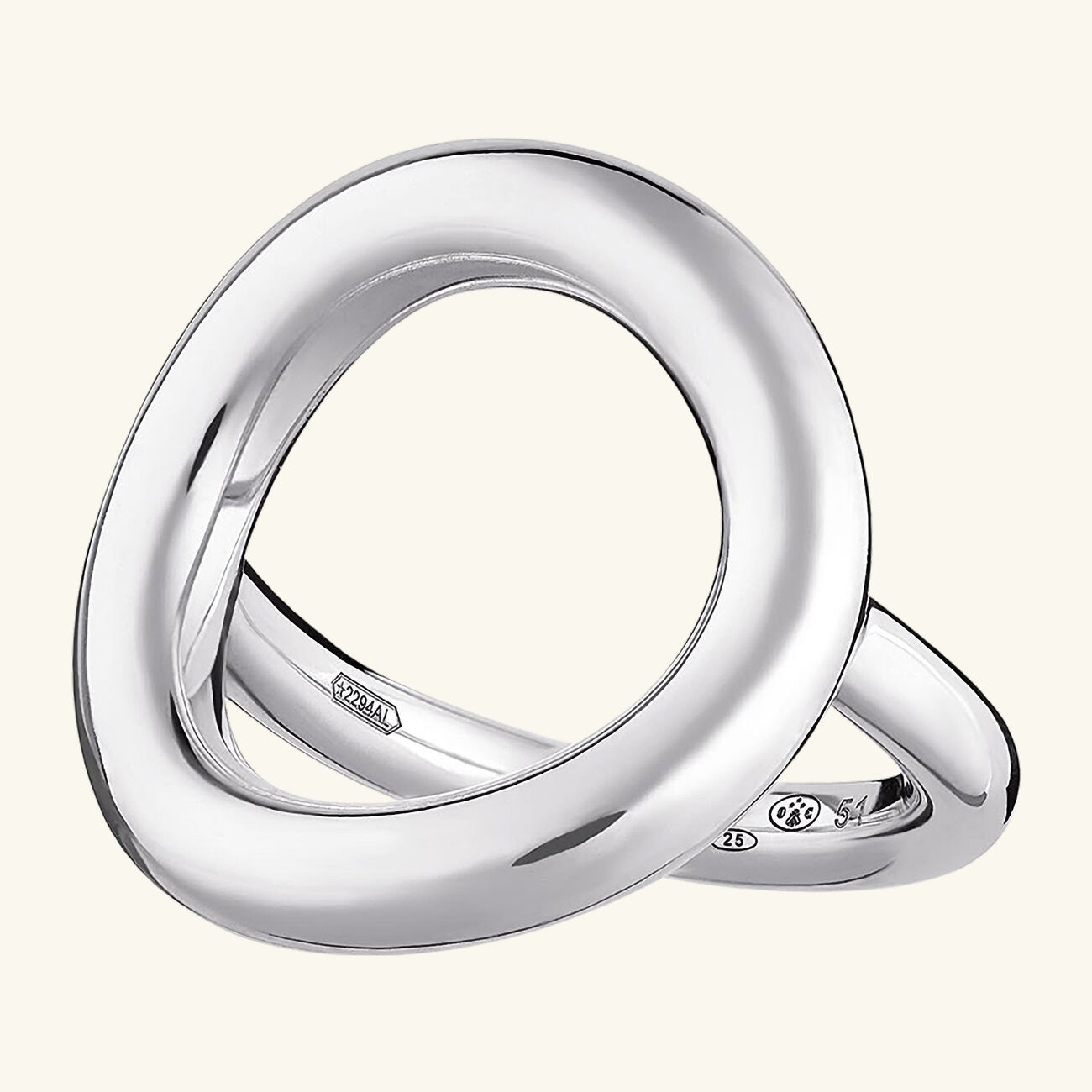 خاتم إيدول دو كريستوفل بريدج فضي   مقاس 55