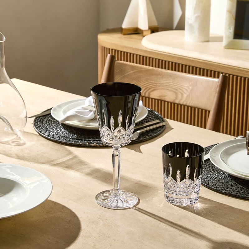 Lismore Black Wine Glass Large Black Set Of 2 waterford lismore black wine glass large black set of 2