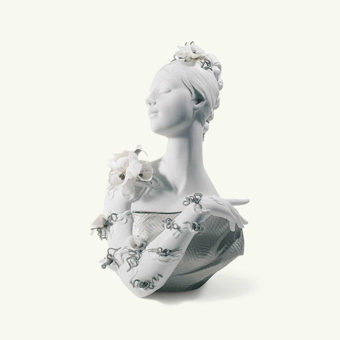 لادرو منحوتة ماي فير ليدي متوسطة بيضاء