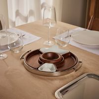 كريستوفل صينية مود متوسطة باللون الفضي