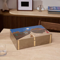 elie bleu route 66 full moon humidor blue