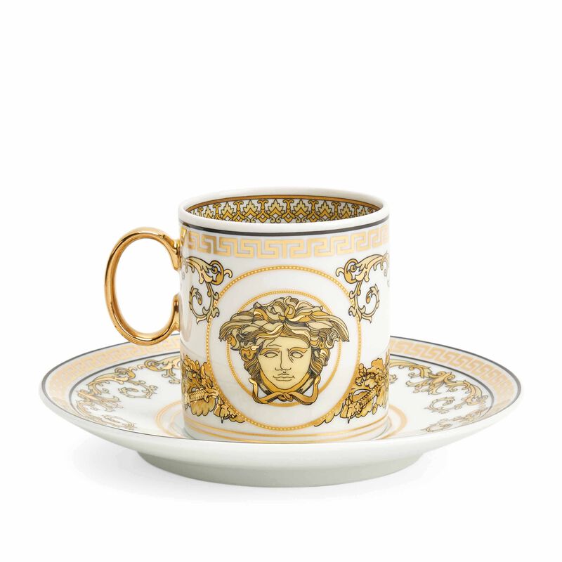 Versace Virtus Gala Espresso Cup and Saucer