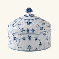 رويال كوبنهاغن علبة بونبونير بلو فلوتد بلاين باللون الأبيض