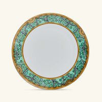versace scala del palazzo plate round green 28cm