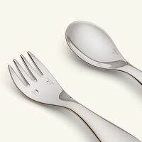 christofle beebee baby flatware silver plated set of 2