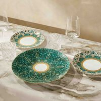 هافيلاند طبق الضيافة ريف دو نيل دائري أخضر 32 سم