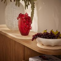 daum safran vase small orange