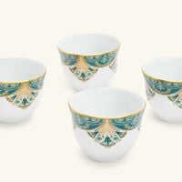 Rêves Du Nil Arabic Coffee Cup Green Set Of 6 haviland r ves du nil arabic coffee cup green set of 6