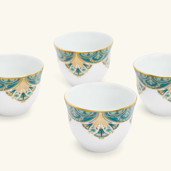 Rêves Du Nil Arabic Coffee Cup Green Set Of 6 haviland r ves du nil arabic coffee cup green set of 6