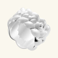 christofle babylone large bangle ring sterling silver size 53