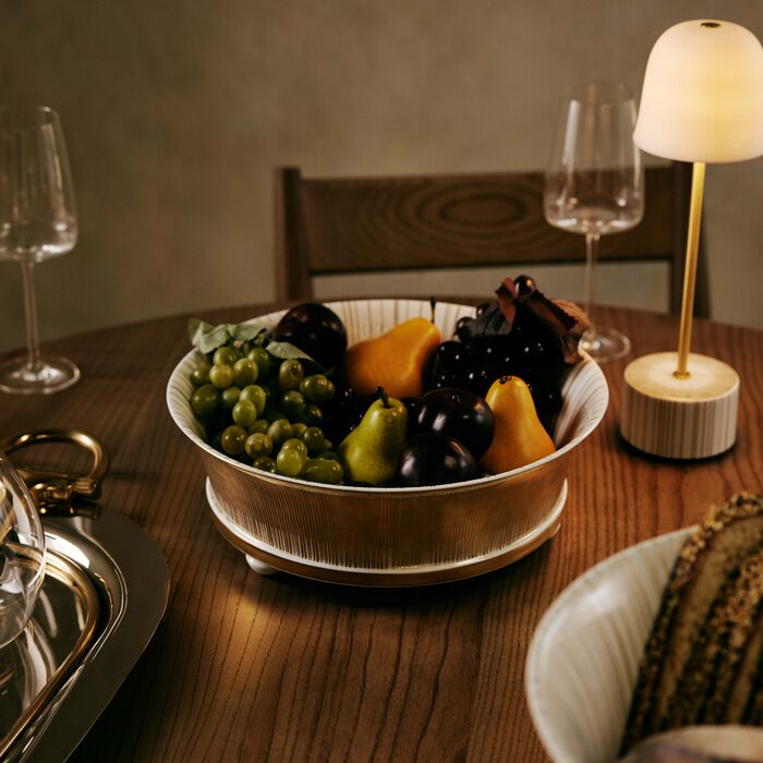 bernardaud sol serving bowl gold 32cm