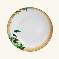 bernardaud tropiques soup plate round blue 19cm