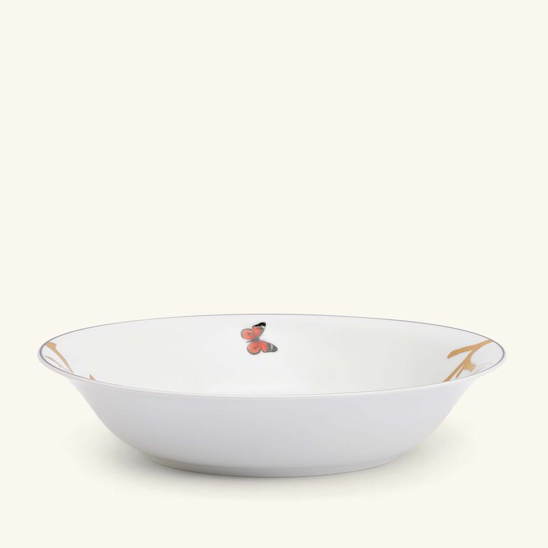 Aux Oiseaux Open Dish Round Gold 24cm bernardaud aux oiseaux open dish round gold 24cm