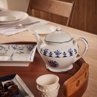 bernardaud chateaubriand couleur tea pot blue