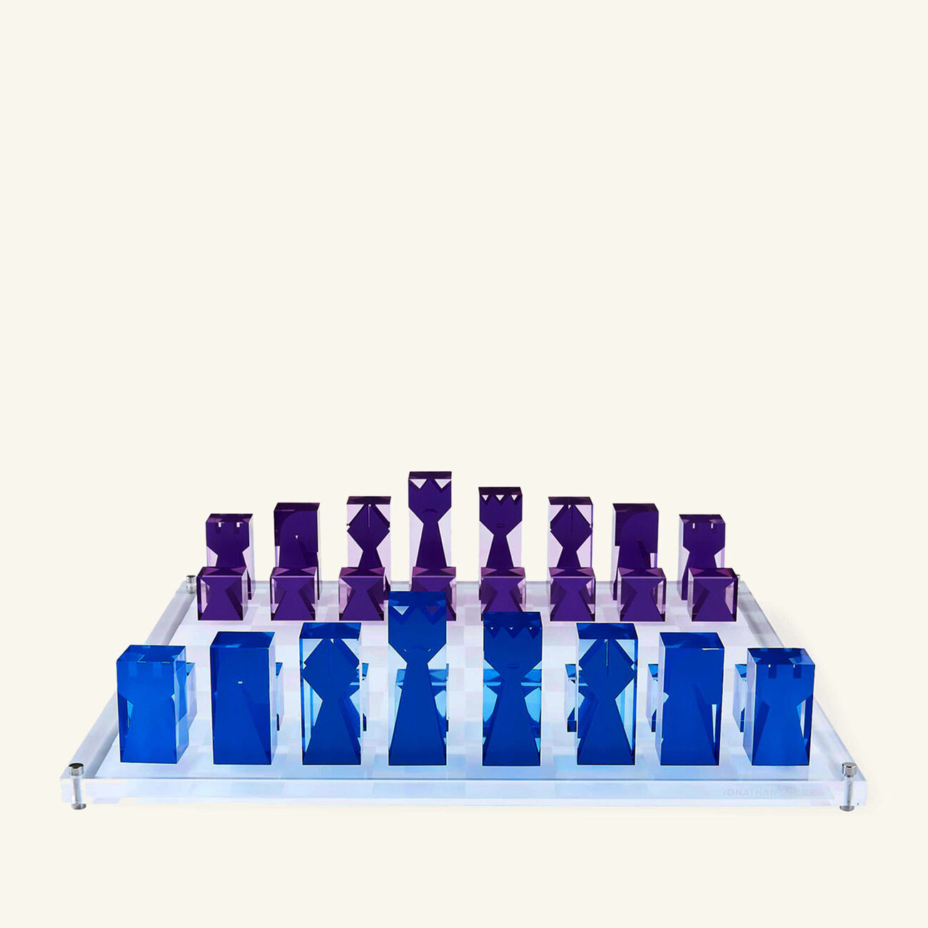 jonathan adler acrylic chess set