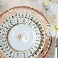 Constance Coffee Saucer Green bernardaud constance coffee saucer green