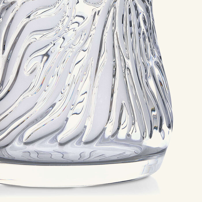 lalique zebra vase large clear limited edition