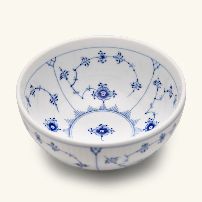 royal copenhagen blue fluted plain bowl white