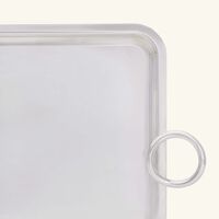 christofle vertigo serving tray rectangular extra large silver plated