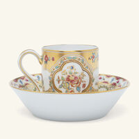 Aux Dauphins Litron Coffee Cup & Saucer Gold bernardaud aux dauphins litron coffee cup saucer gold