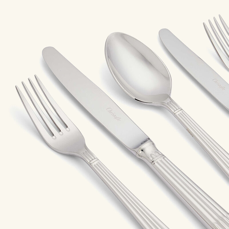 christofle osiris flatware set 75 pieces stainless steel