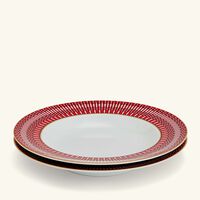 baccarat arcadia soup plate red 23cm set of 2