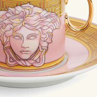 Pink Coin Coffee Cup & Saucer Pink versace pink coin coffee cup saucer pink