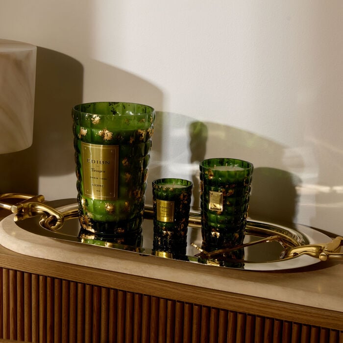 edion iris green scented candle 300g