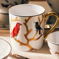 bernardaud aux oiseaux mug gold set of 2