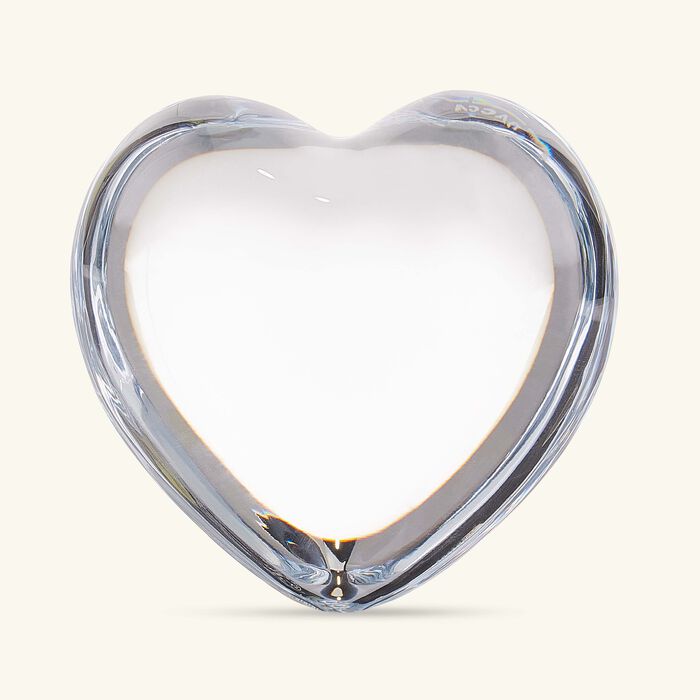 baccarat coeur amor figurine mini clear