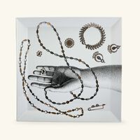 Gioielli Trinket Tray Square White fornasetti gioielli trinket tray square white