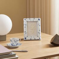 royal copenhagen blue fluted plain picture frame white 10x14cm
