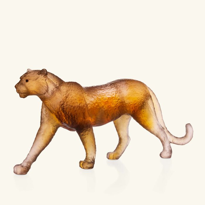 Jaipur Panther Sculpture Brown daum jaipur panther sculpture brown