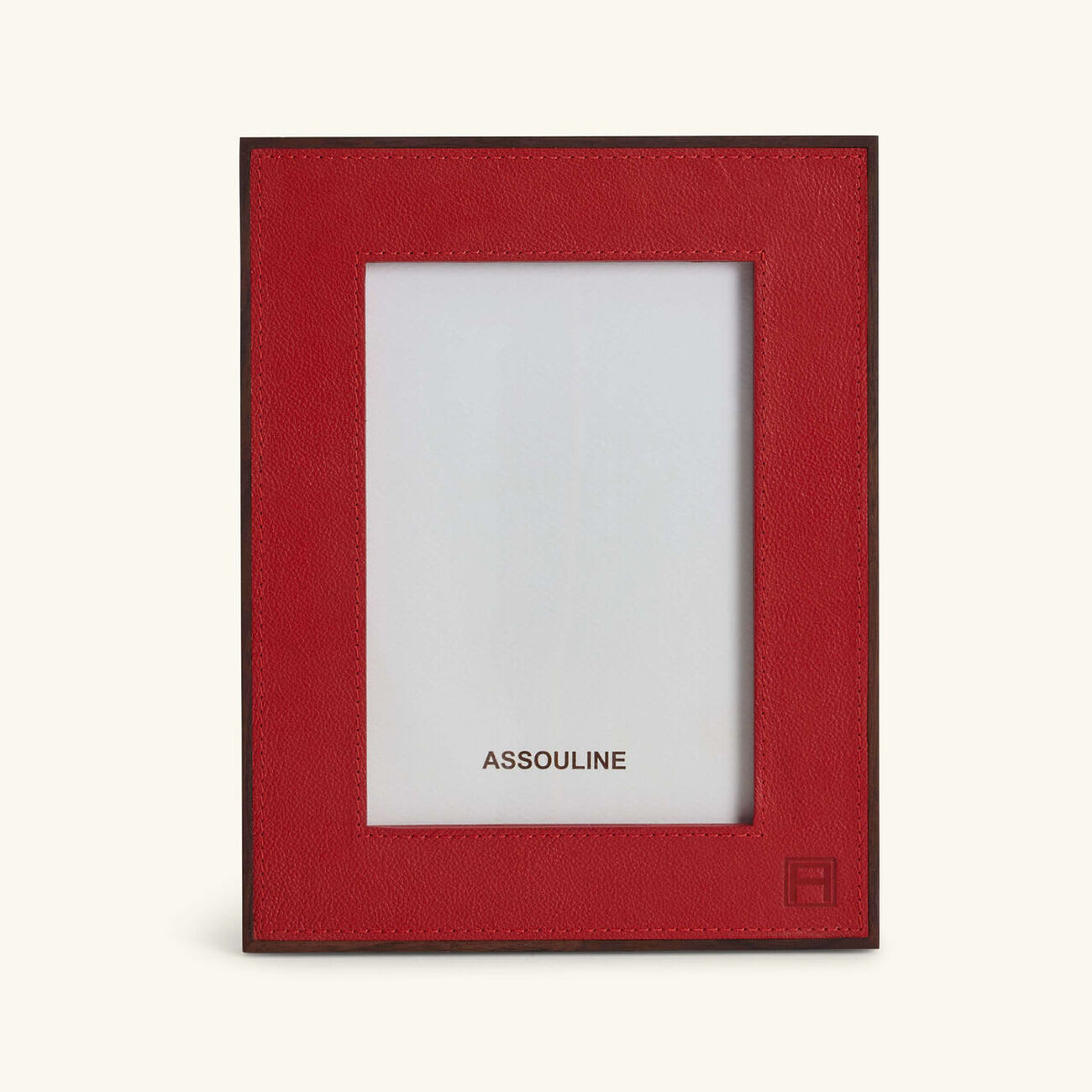 assouline heritage frame red 24x19 cm