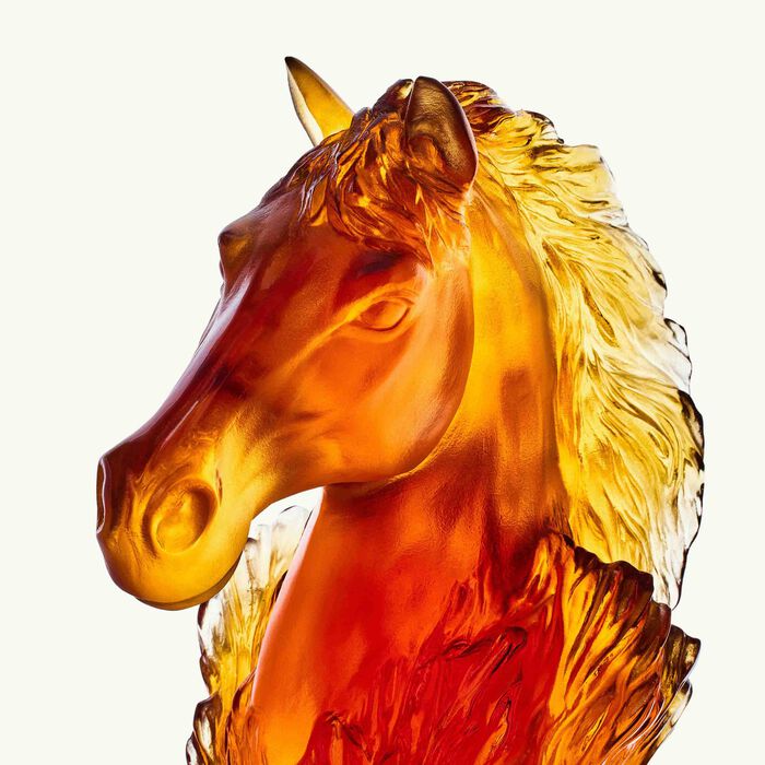 Cavalcade Chess Knight Sculpture Orange Limited Edition daum cavalcade chess knight sculpture orange limited edition