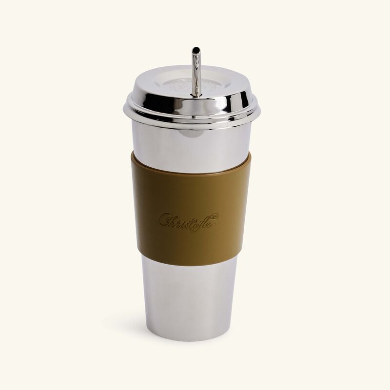 Objets Miroir Coffee Cup Stainless Steel Imperial Green christofle objets miroir coffee cup stainless steel imperial green