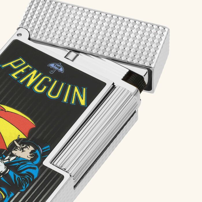 DC Comics Penguin Ligne 2 Cling Lighter Silver 5cm st dupont dc comics penguin ligne 2 cling lighter silver 5cm