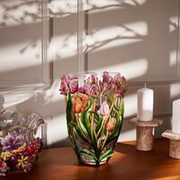 jay strongwater athena tulip vase medium pink