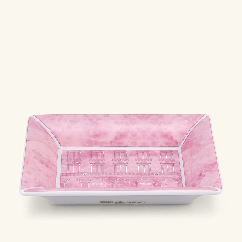 Palazzo Decorative Tray Squre Pink versace palazzo decorative tray squre pink