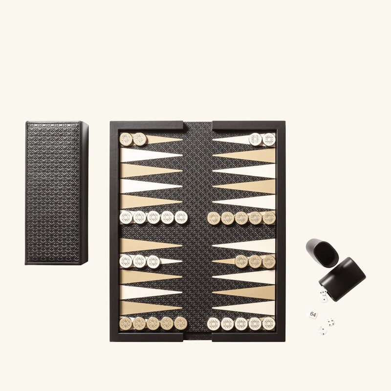 giobagnara elie saab monogram backgammon set ebony