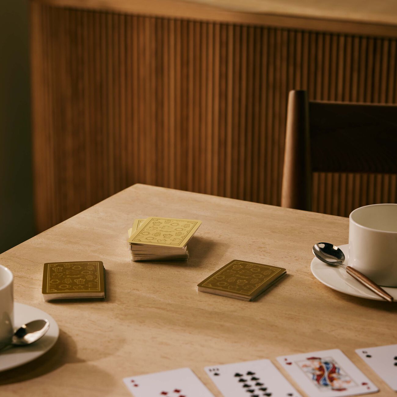 christofle duel des thes 54 cards set of 2