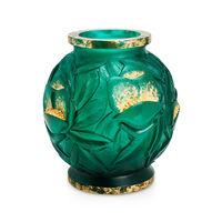 Empreinte Gilded Green Large Vase, small