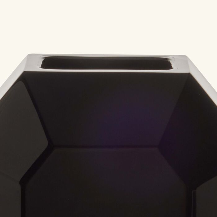 Octogone Bud Vase Small Black baccarat octogone bud vase small black