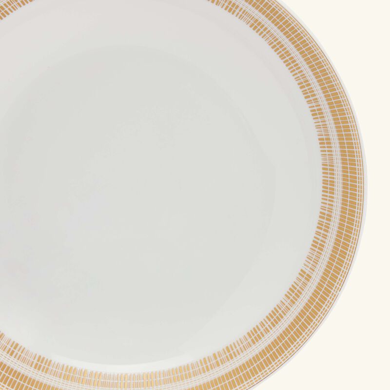 bernardaud canisse soup plate round brown 19cm