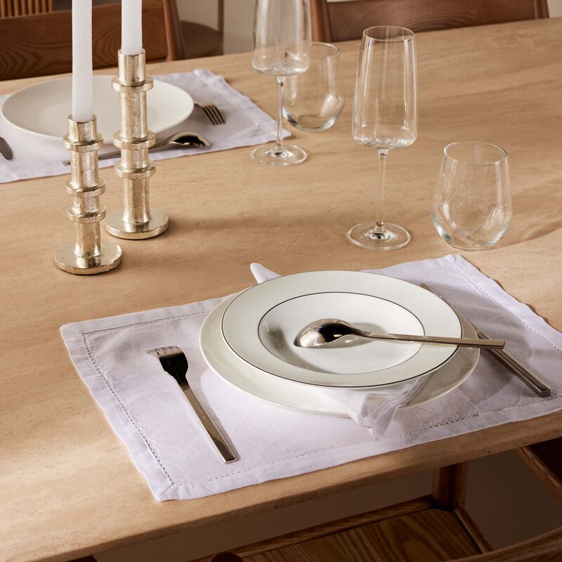 bernardaud dune soup plate round white 19cm