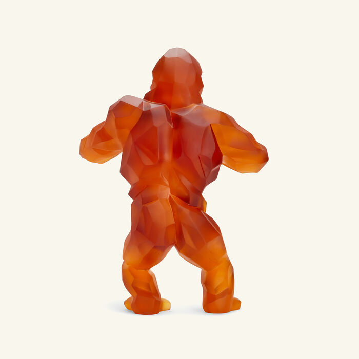 daum wild kong sculpture large orange