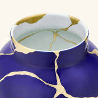 bernardaud kintsugi cobalt vase small blue