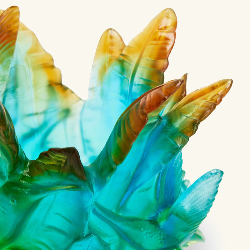 دوم مزهرية كوليبري بورنيو تروبيكال صغيرة زرقاء