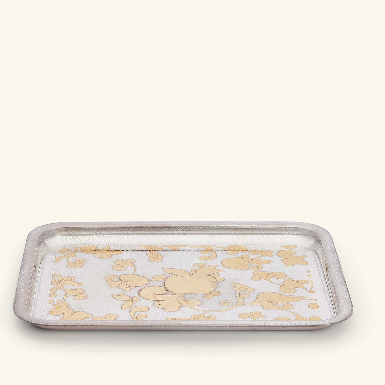Jardin D'eden Serving Tray Rectangular Small Silver christofle jardin d eden serving tray rectangular small silver