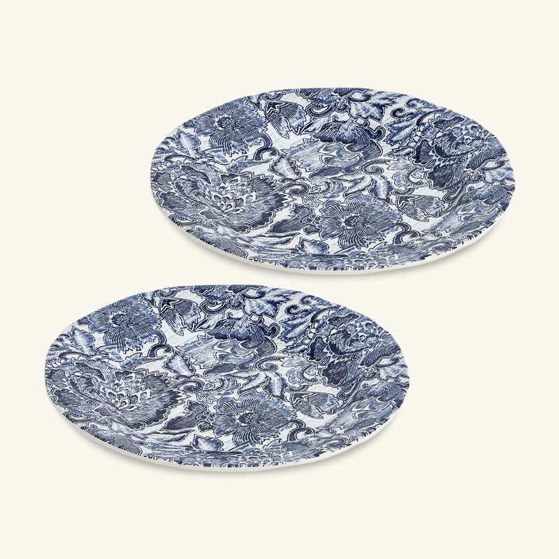Faded Peony Salad Plates Round Blue Set of 2 ralph lauren home faded peony salad plates round blue set of 2